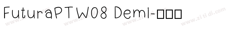 FuturaPTW08 Demi字体转换